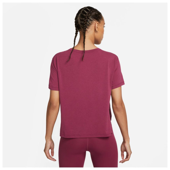 Nike Γυναικεία κοντομάνικη μπλούζα Yoga Dri-FIT